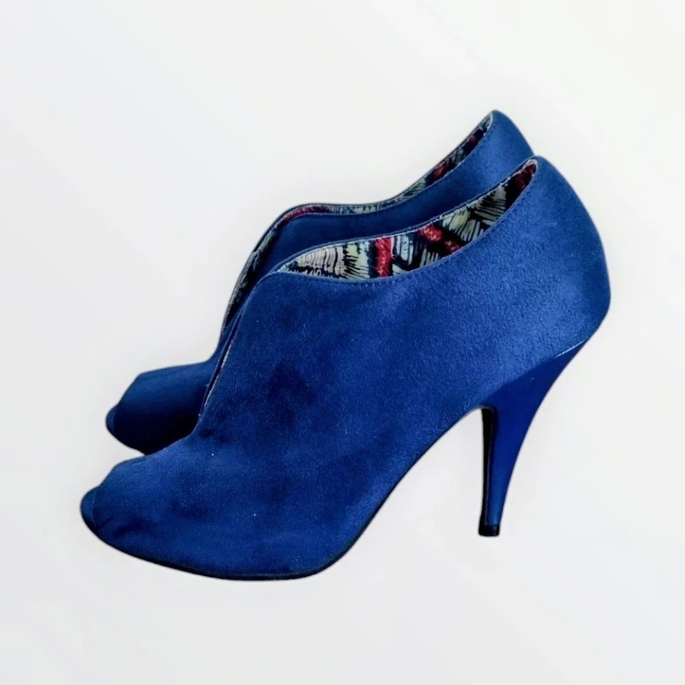 Christian Siriano Women's Blue Peep-Toe Heels Size 6.5